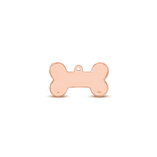 Rose Gold Bone pet ID tag