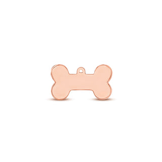 Rose Gold Bone pet ID tag