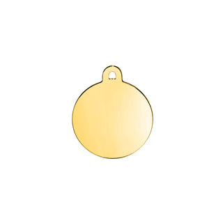 Yellow Gold Classic pet ID tag