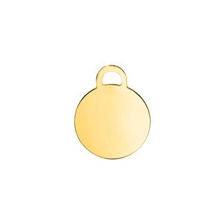 Yellow Gold Arch pet ID tag