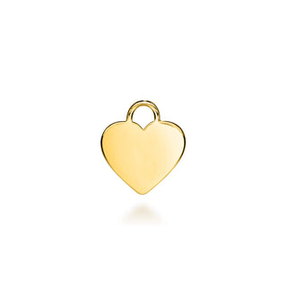 Yellow Gold Heart pet ID tag