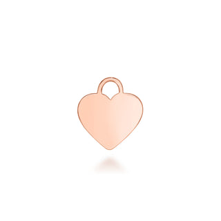 Rose Gold Heart pet ID tag